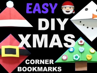 6 Easy DIY Xmas Corner Bookmarks