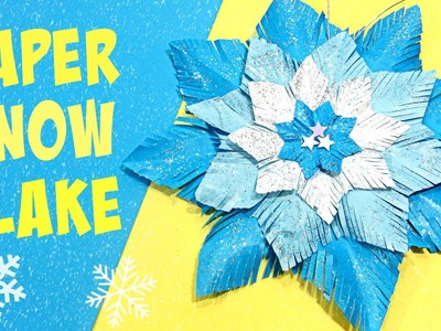 Christmas crafts: Paper snow flake.
