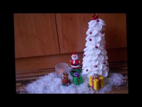 Christmas Tree Made Of Cotton Pads + Tiny Gifts!!! │DIY