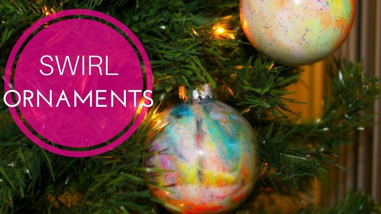 DIY Christmas Decorations | DIY Swirl Ornaments - Unicorns! || SHELLEY BEANS