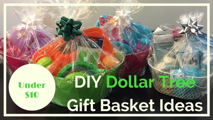 DIY Dollar Tree Gift Baskets Ideas | Christmas 2016