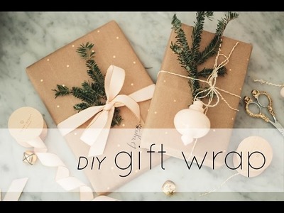 DIY Gift Wrap Tutorial & Ideas: How to Make Wrapping Paper from a Whole Foods Bag! | Chic Éthique