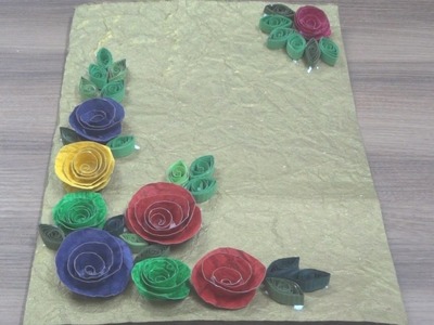 DIY~Greeting Card~Hand Made Sheet Flowers~Simple Steps