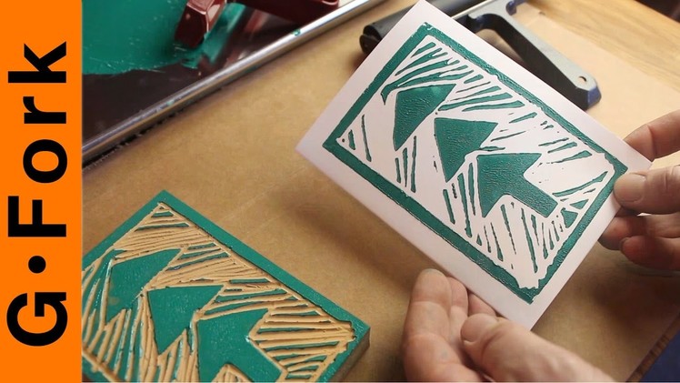 DIY Greeting Cards - Lino Block Printing - GardenFork