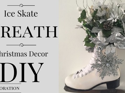 DIY Ice Skate Wreath| Christmas Decor 2016