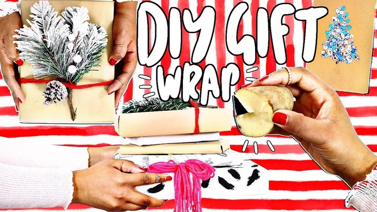 DIY Pinterest Holiday Gift Wrap Ideas! | TanaMontana100