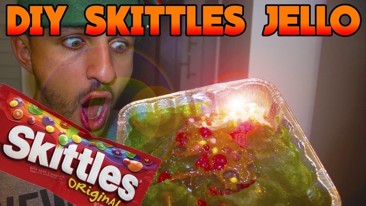 DIY SKITTLES JELLO!!! COOKING WITH KAZZY