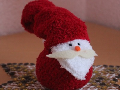 DIY.Weihnachtsmann aus Socken. Santa Claus out of socks
