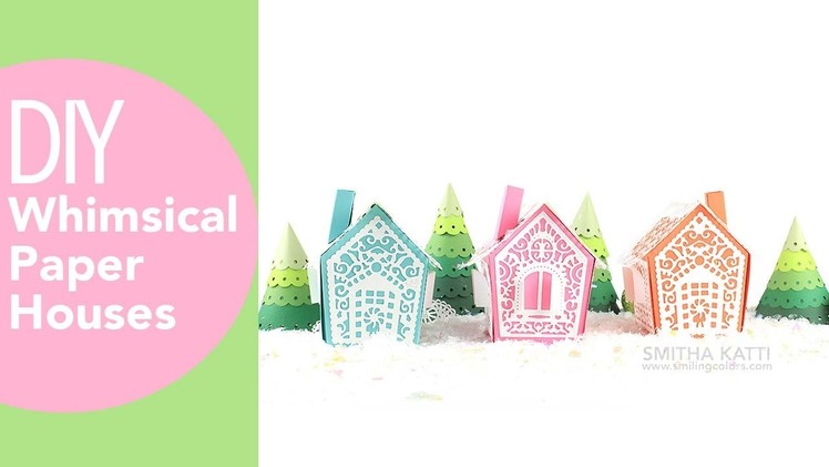 DIY whimsical paper houses, How to assemble Tonic Gingerbread House die