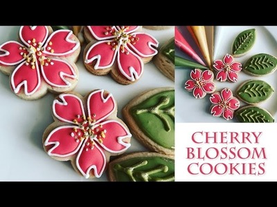 How to decorate flower cookies | Cherry Blossom Design