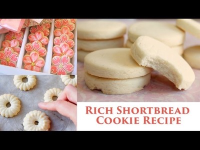 How to make Shortbread Cookies | Recipe for roll out & cookie press