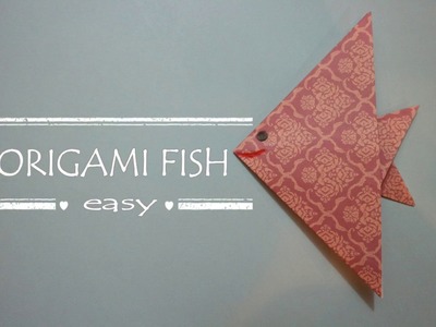 Origami fish easy - how to make an origami fish - easy paper fish tutorial for beginners