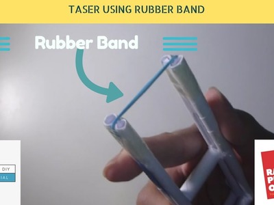 Paper TASER!!! WORKS WITH RUBBER BAND