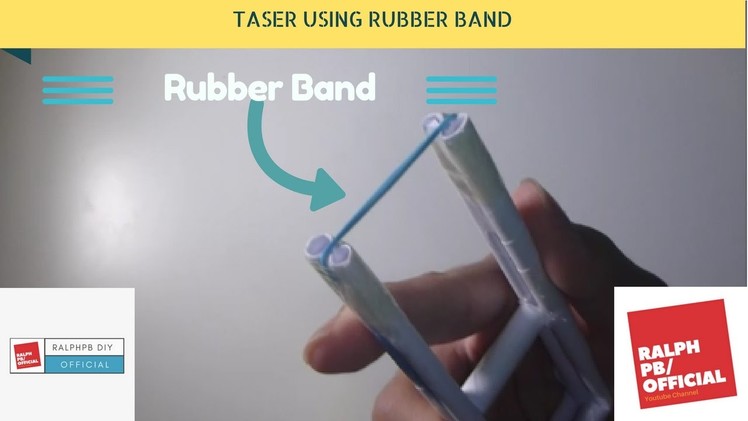 Paper TASER!!! WORKS WITH RUBBER BAND