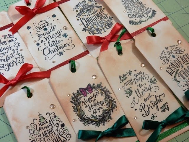 12 Days of Christmas Tags 2016 | Day 6 of 12 | Tim Holtz Mini Doodle Greetings