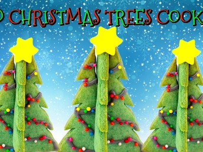 3D CHRISTMAS TREES SUGAR COOKIES FOR SANTA 
