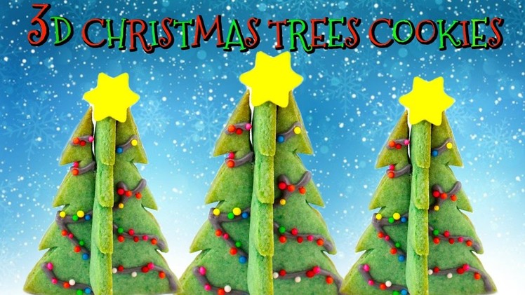 3D CHRISTMAS TREES SUGAR COOKIES FOR SANTA 