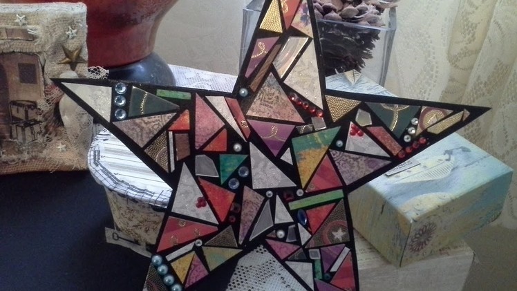 Art du Jour December 24 Christmas Eve Mosaic Star