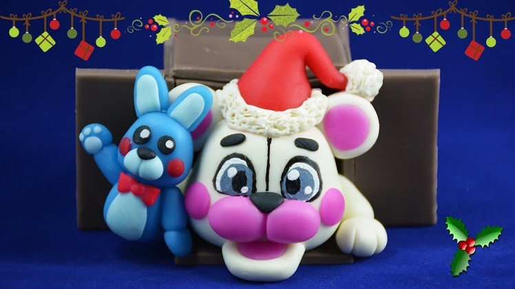 ★ CHRISTMAS FUNTIME FREDDY ★ ✔ Polymer Clay ✔ Cold Porcelain COLLAB ft Moxxka & Plastilina Loca