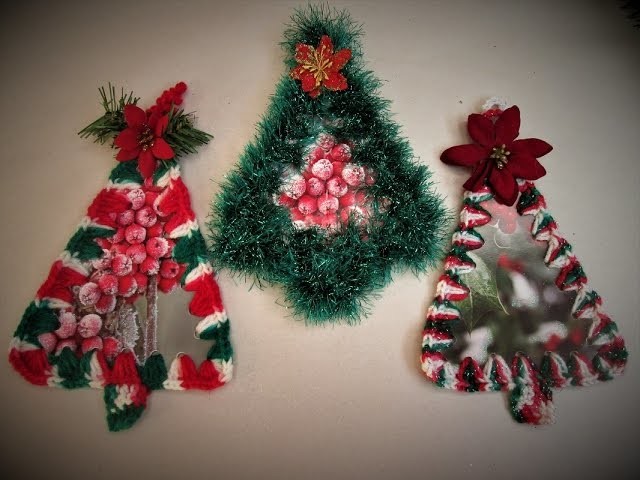Crocheted Christmas Tree using Recycled Cards ~ Featuring Miriam Joy