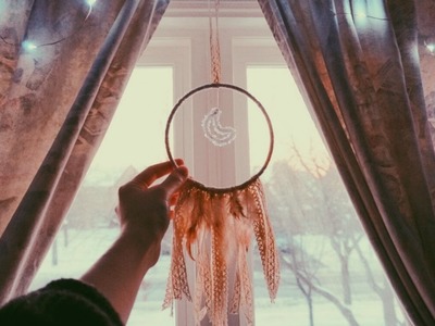 DIY Crystal Dreamcatcher  |  Boho Tumblr Inspired
