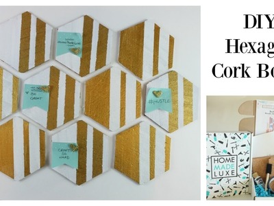 DIY Hexagon Cork Board Perfect for Vision Board or Your Fridge