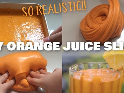 DIY Orange Juice Slime & 5 Christmas Gift Slime!! ♡Spesial Christmas 2016♡