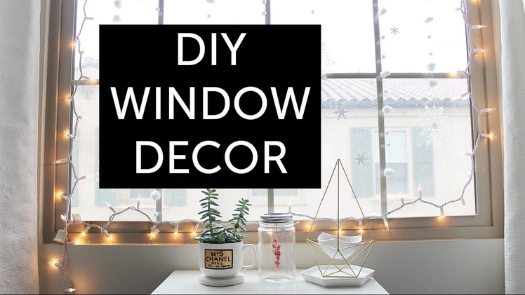 DIY Tumblr Room Decor: Winter Window Decoration