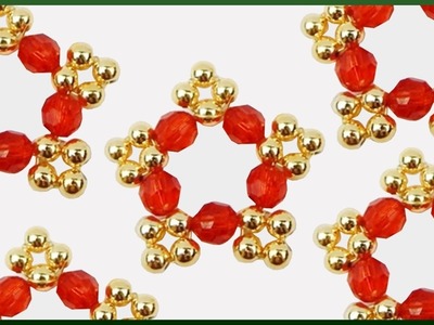 DIY xmas | Schneeflocke. Stern aus Perlen basteln | Christmas beaded Snowflake.star ornament