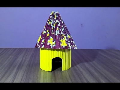 How to make a paper house very easy paper hut