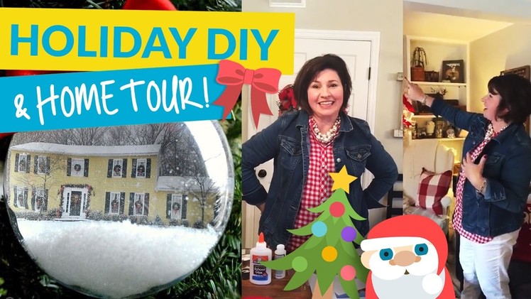 Make A Personalized Christmas Ornament! & HOLIDAY HOME TOUR!