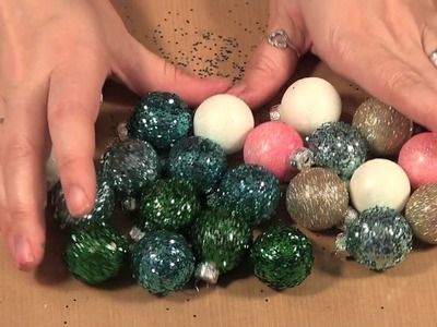 Make Your Own Glitter Christmas Balls