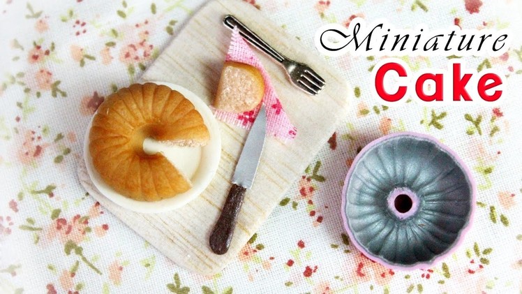 Miniature Cake & Cake Mould - Polymer Clay Tutorial