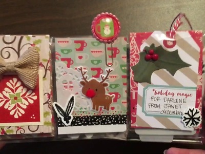 Outgoing Christmas Happy Mail share - 5 pocket letters and 2 loaded envelopes