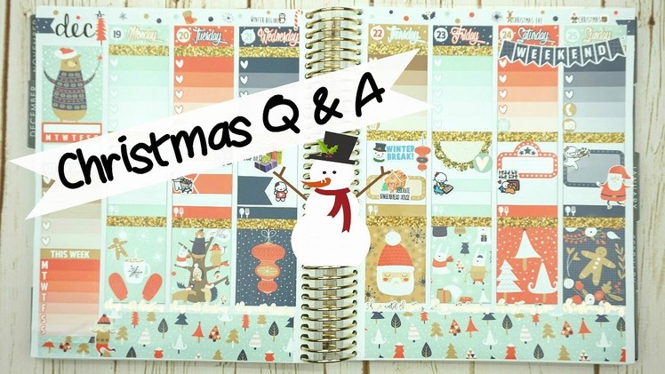 Plan with Me: Christmas Q&A. ft. Scribble Prints Co. Erin Condren