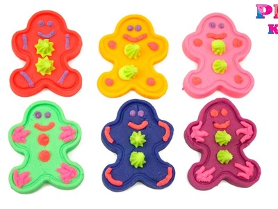 Play-Doh Doh Vinci DIY gingerbread man cookies | Make Christmas holiday ornaments with Play DohVinci
