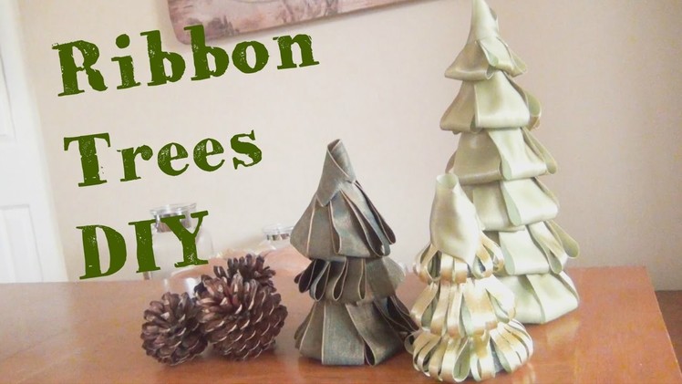 Ribbon Christmas Trees ♥ 12 DIYs of Christmas