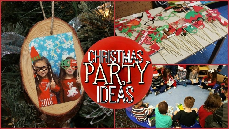 SCHOOL CHRISTMAS PARTY IDEAS | DIY KEEPSAKE ORNAMENT | PHOTO BOOTH