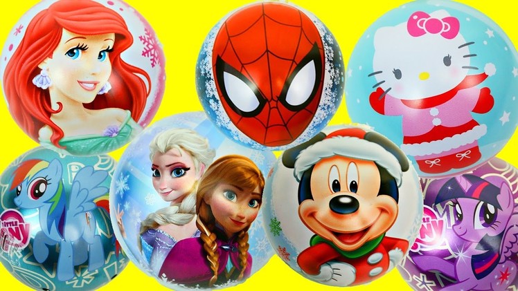 SURPRISE CHRISTMAS ORNAMENTS Toy Surprises Frozen My Little Pony Spiderman Hello Kitty Mickey Mouse