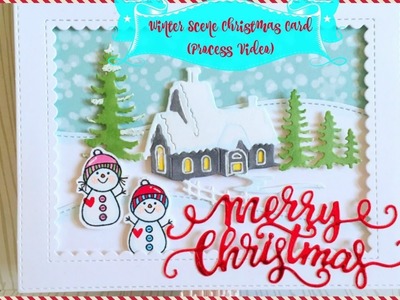 Winter Scene Christmas Card (Process Video)