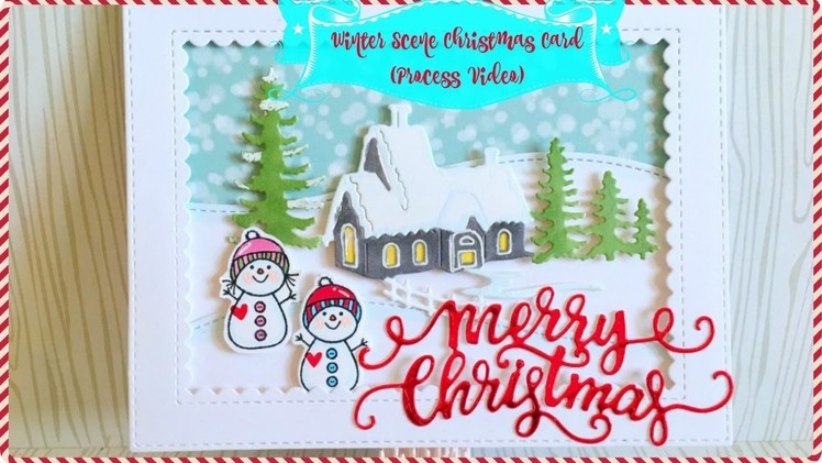 Winter Scene Christmas Card (Process Video)