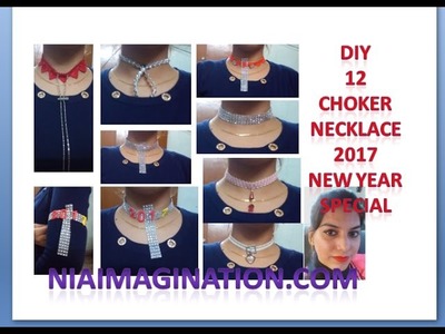 12 DIY Choker necklaces, Shoulder bracelet new year special no sew