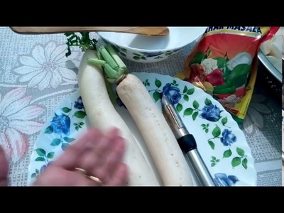 221 - How to make RADISH Pickle.MOOLI ka achar (Hindi.Urdu) 25.12.16