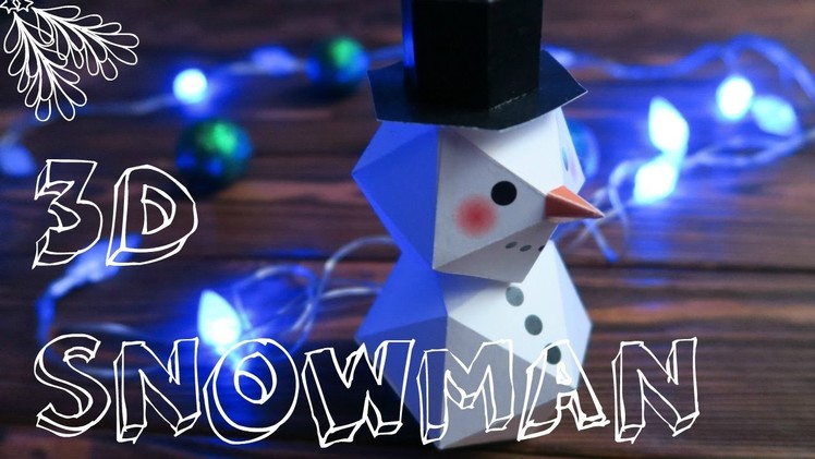 3D Snowman | Mouse DIY