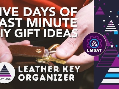 5 Days of DIY Gifts - Leather Key Organizer - LMSAT