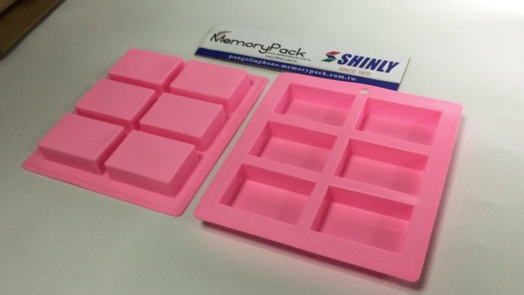 6-cavity rectangular soap silicone molds soap making supply diy CCM-033