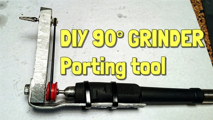 CHEAP DIY 90° GRINDER (FITS 50CC) O-ring Style - DIY Poor Man's Porting Tools