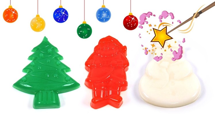 Christmas Jelly! DIY How to Make Christmas Colors Jelly Gummy Pudding