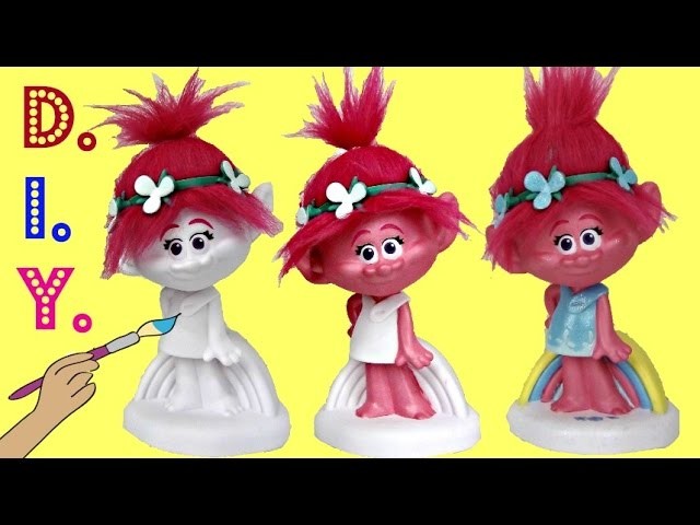 D.I.Y. POPPY Paint Your Own Bank Dreamwork's Trolls Movie, Color Easy Kid Craft Fun Activity. TUYC