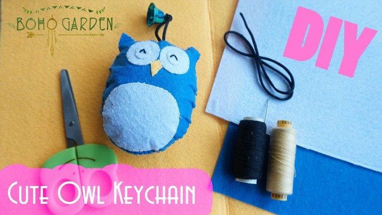 DIY:  Cute Owl Keychain - Easy tutorials